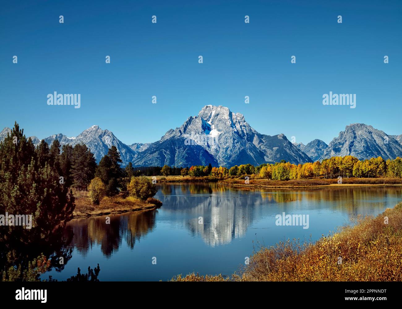 The majestic peaks of the Teton Range, Idaho, USA Stock Photo - Alamy