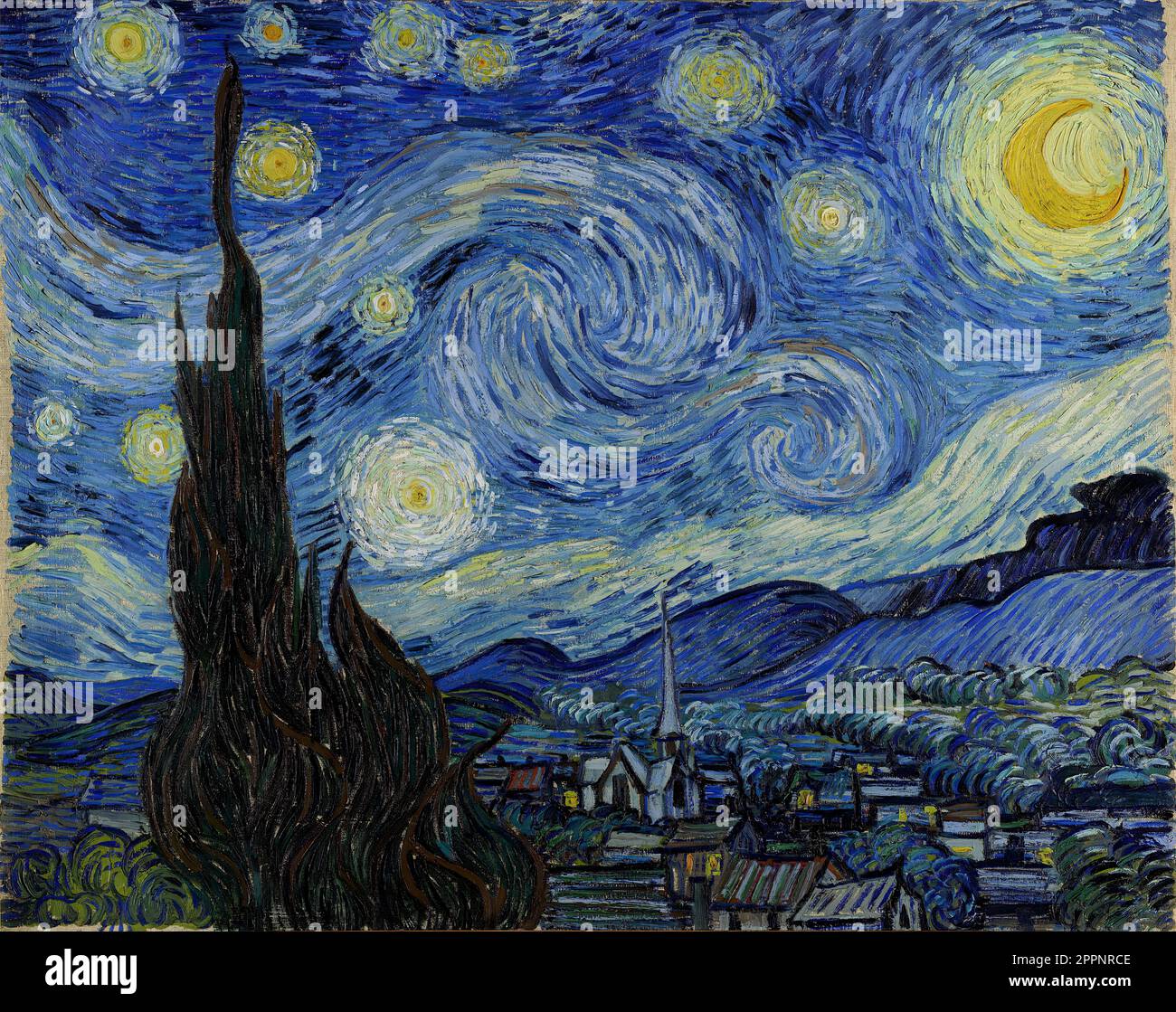 Van Gogh's painting Starry Night Stock Photo Alamy