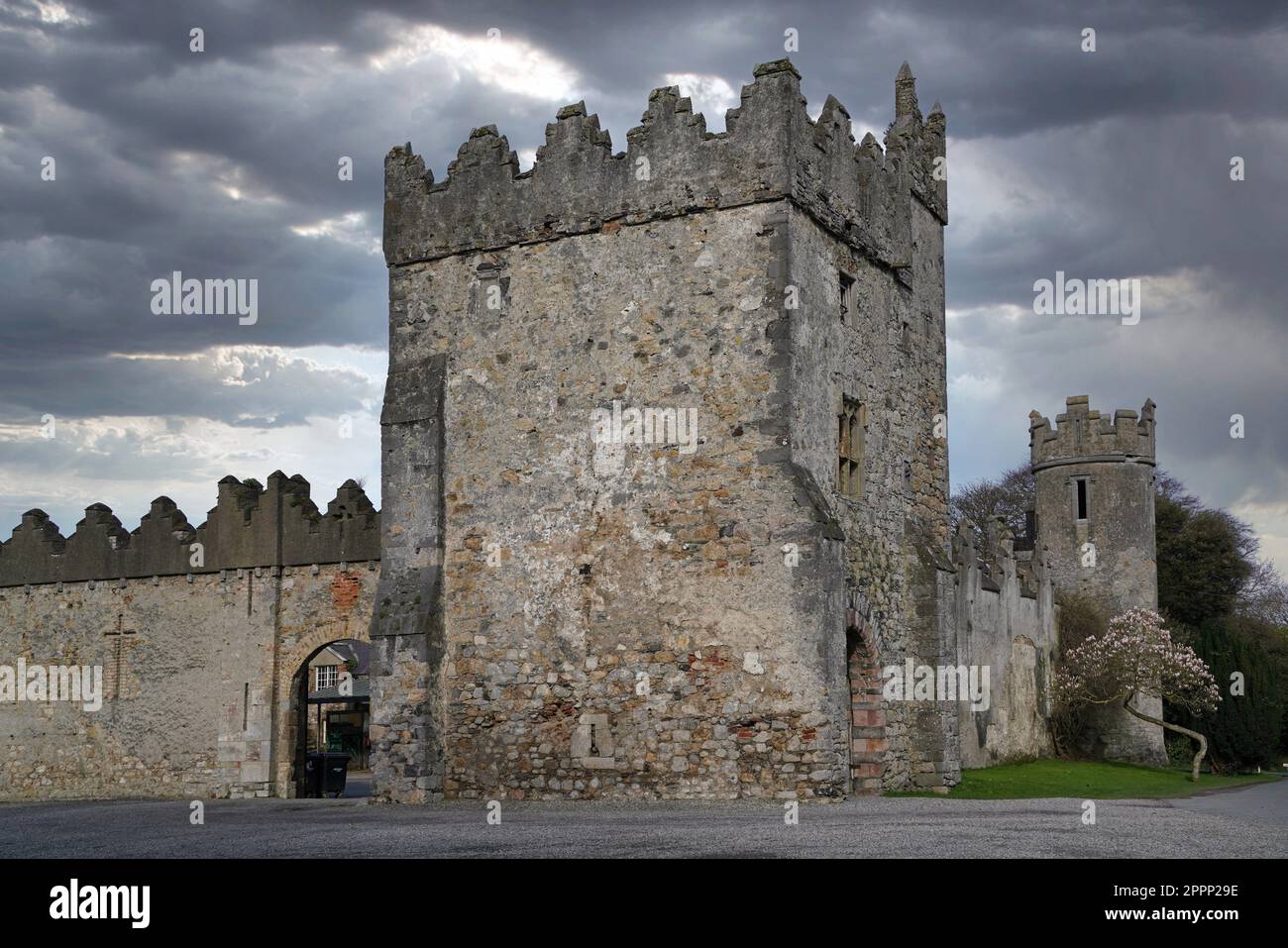 Howth Castle near Dublin, which was featured in James Joyce's Finnegans Wake Stock Photo