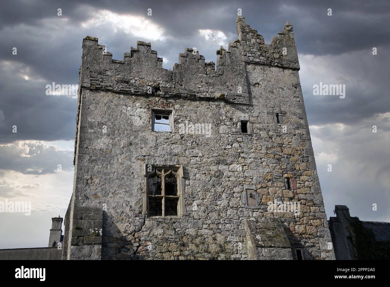 Howth Castle near Dublin, which was featured in James Joyce's Finnegans Wake Stock Photo