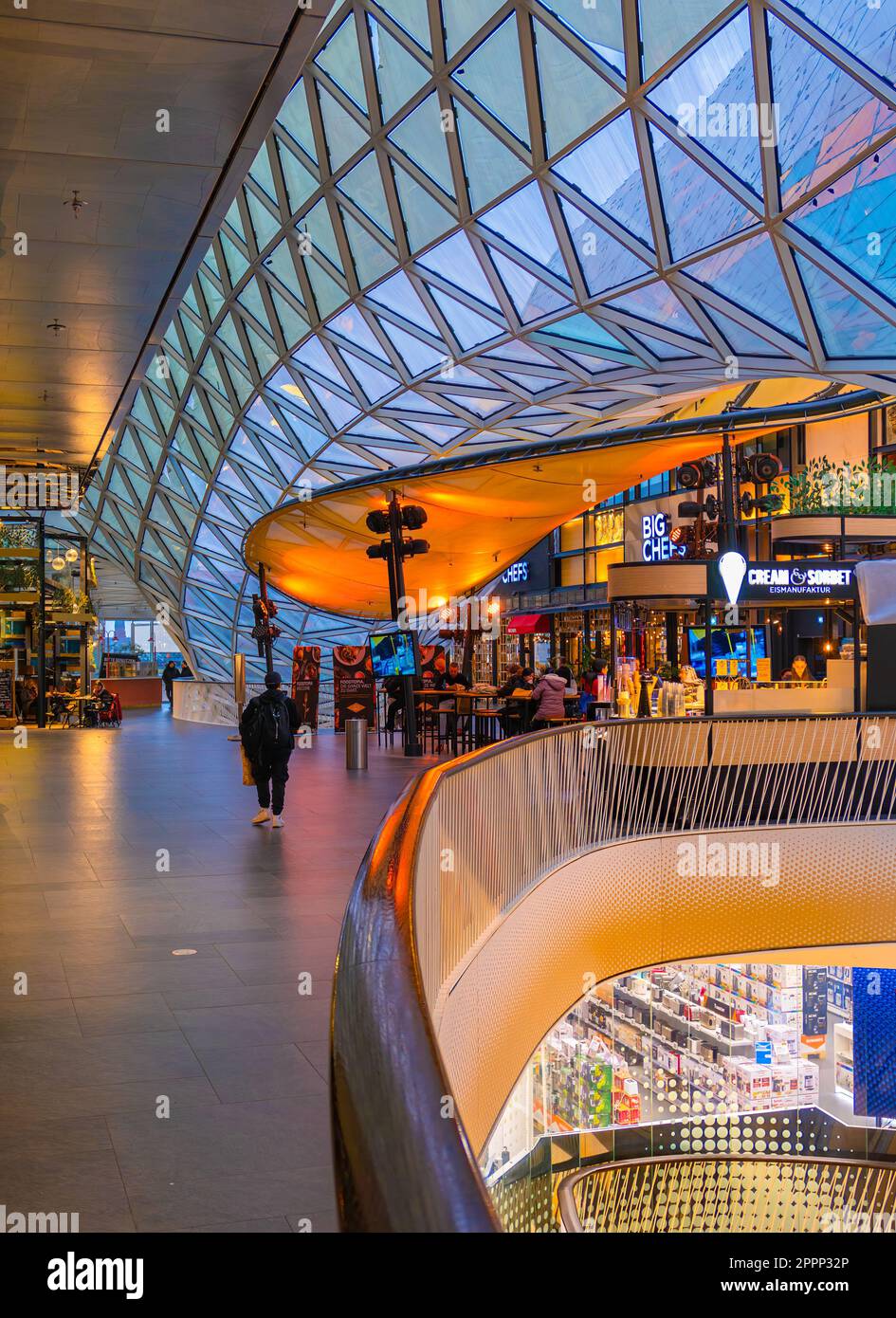 Frankfurt am Main, Germany - January 29, 2023: The MyZeil is a modern