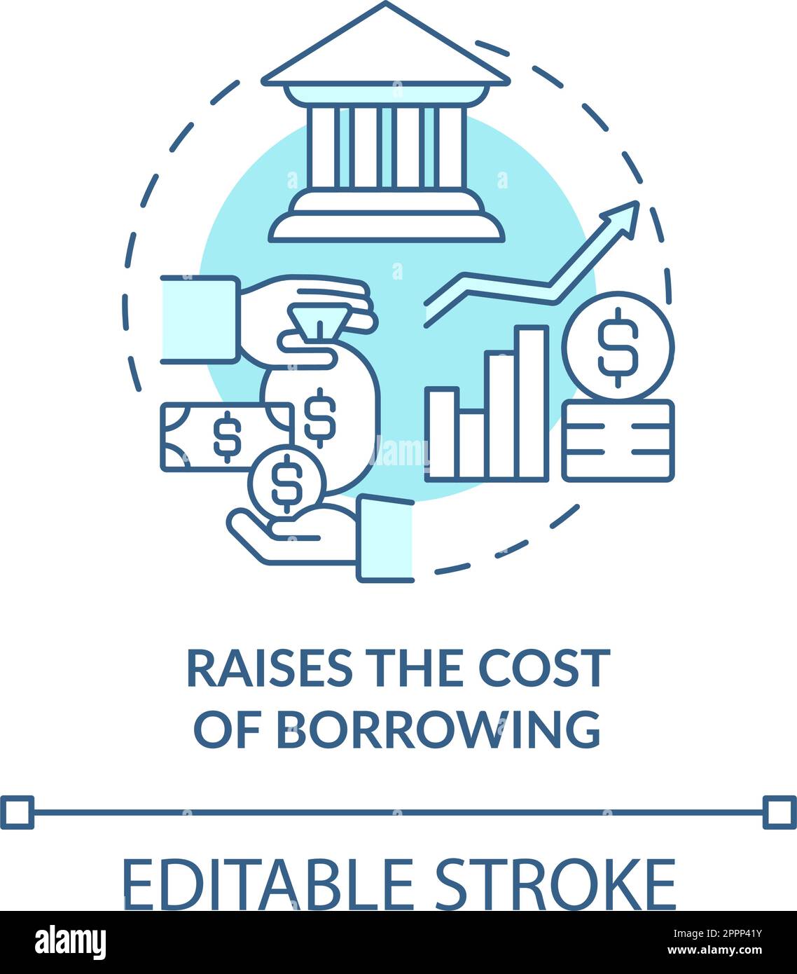 Borrowing Power Stock Vector Images Alamy