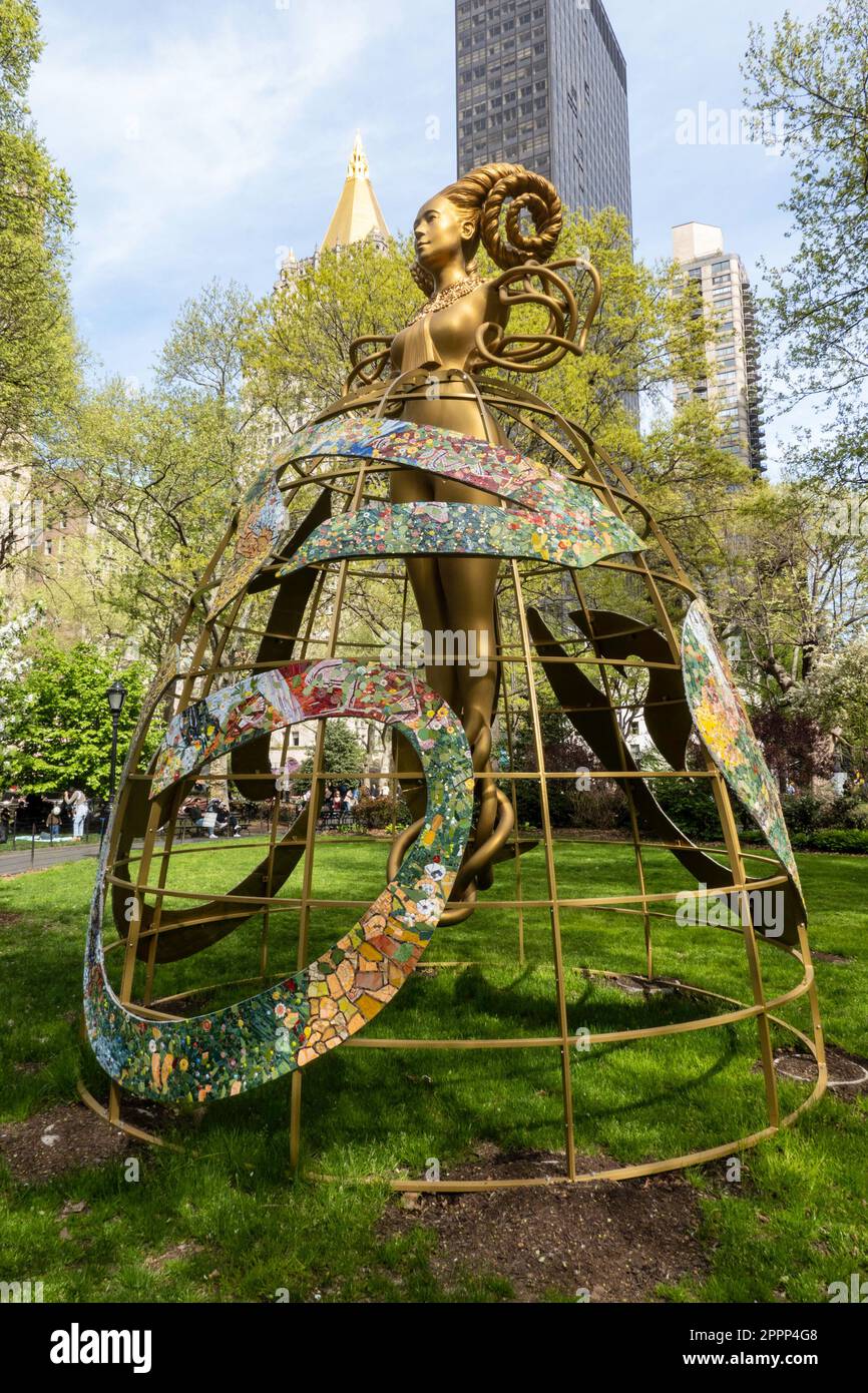 Witness is a Huge Public Art Sculpture on display at Madison Square