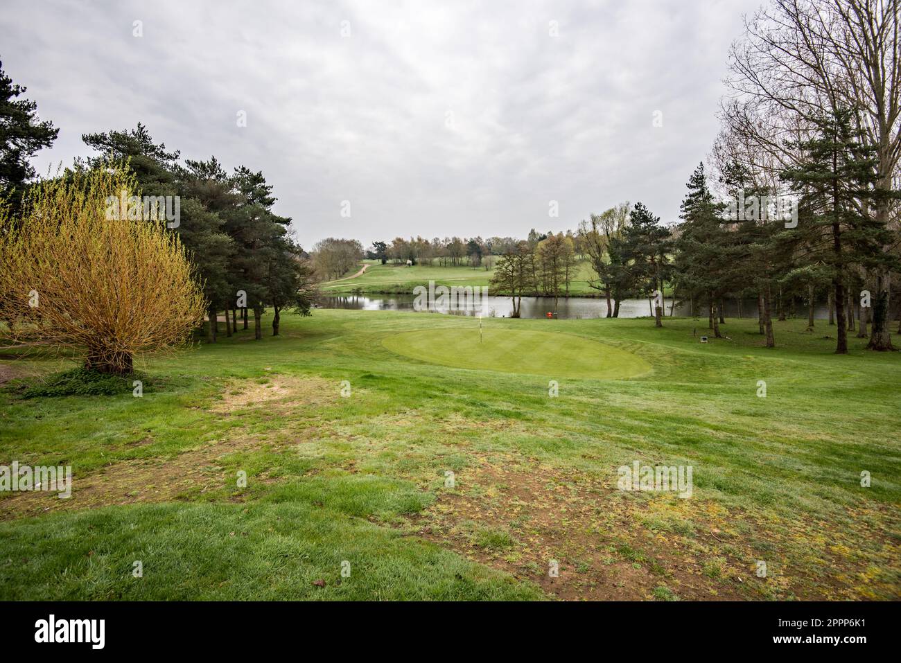 Stoke By Nayland Championship Golf Course View Towards Man made Lake Or stoke-by-nayland-championship-golf-course-view-towards-man-made-lake-or