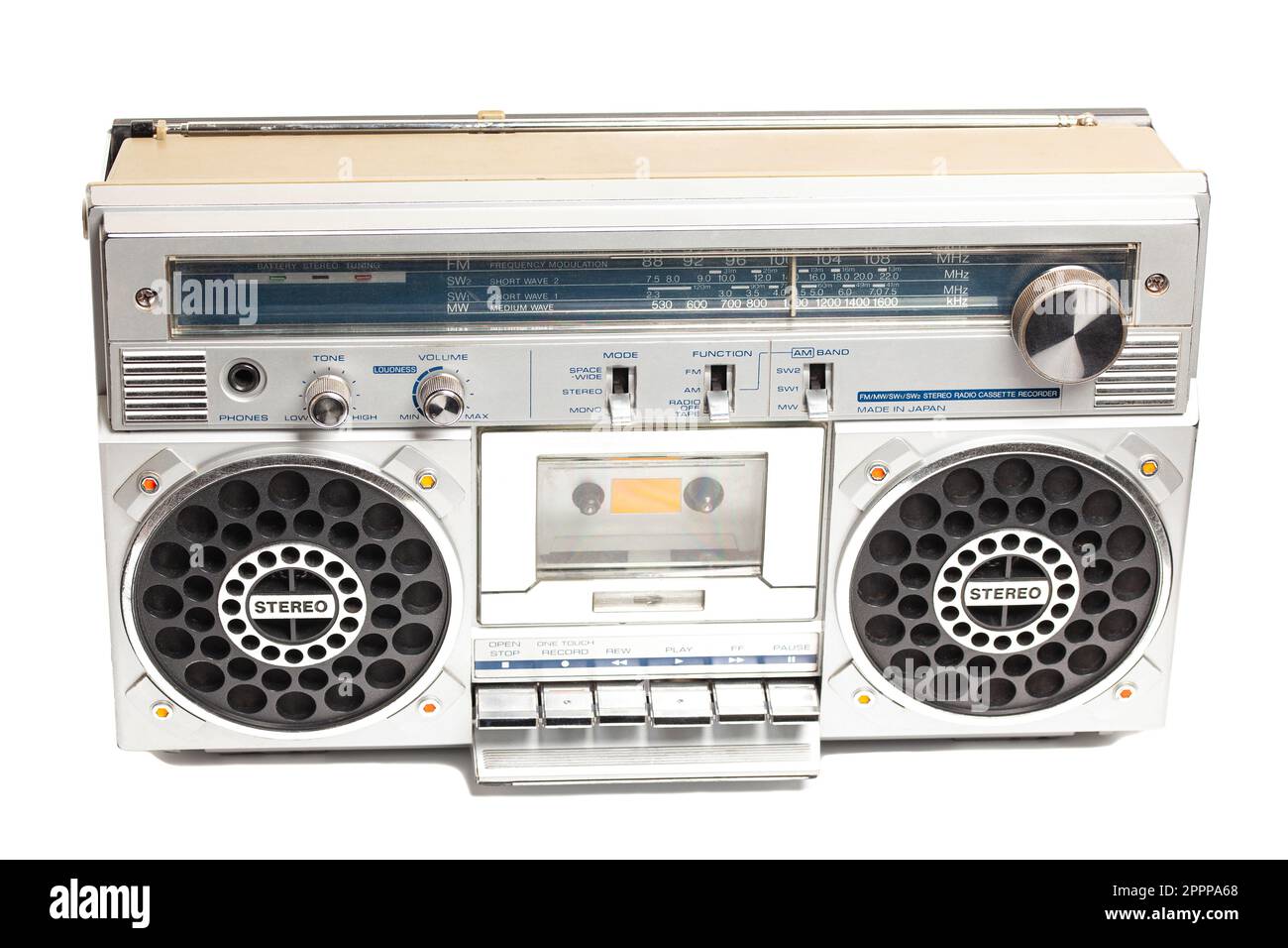 Retro ghetto radio boom box cassette recorder from 80s Stock Photo - Alamy