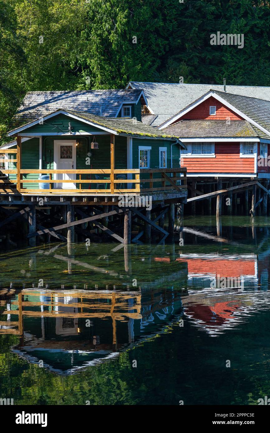 Stilt houses in Telegraph Cove, Vancouver Island, British Columbia