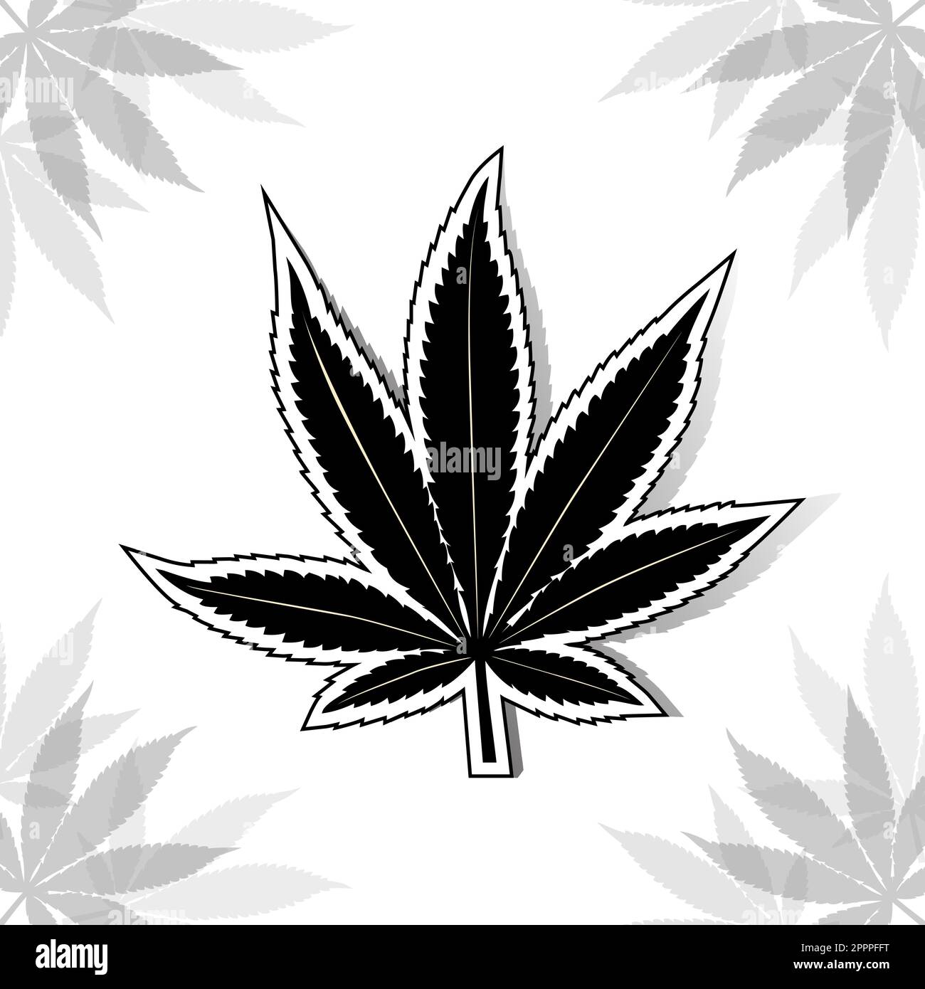 Marijuana leaf on a flag Stock Vector Image & Art - Alamy