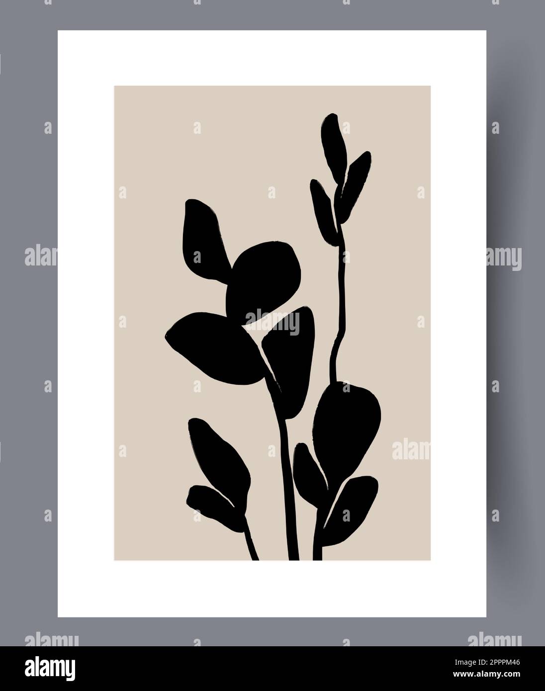 Minimalistic hand drawn printable wall art Stock Vector Image & Art - Alamy