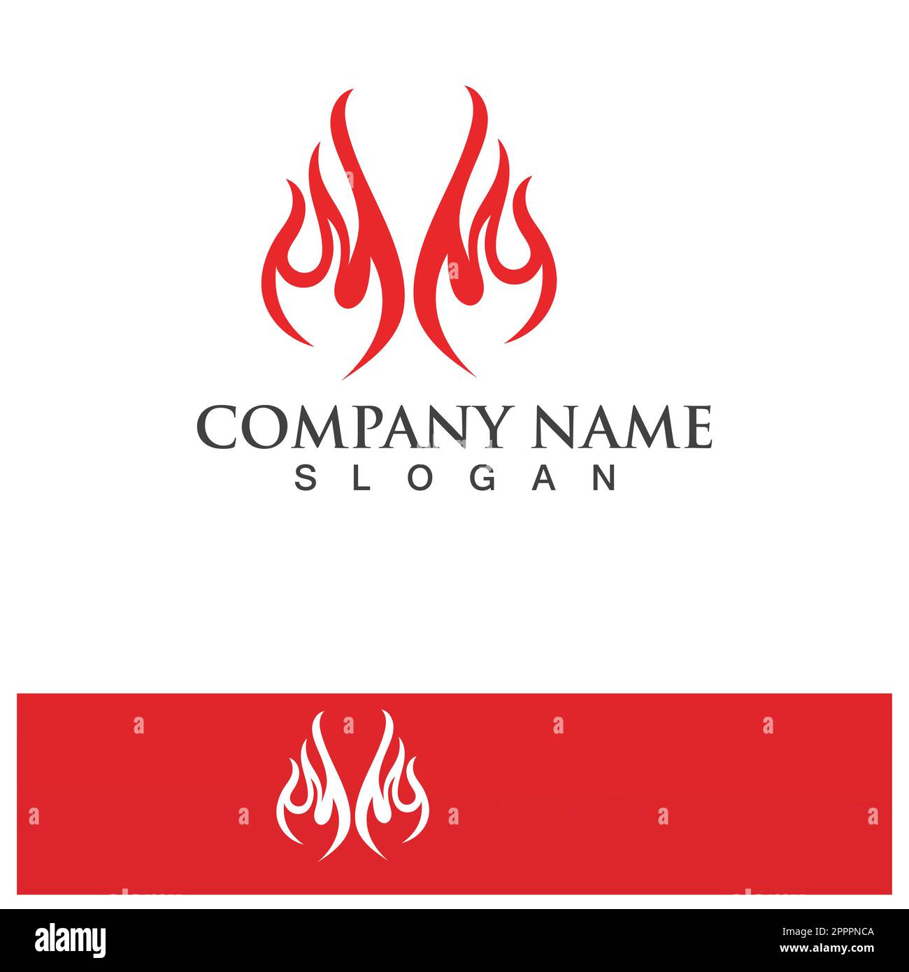 Fire Logo Template  Flame Symbol  Icon Vector Stock Vector
