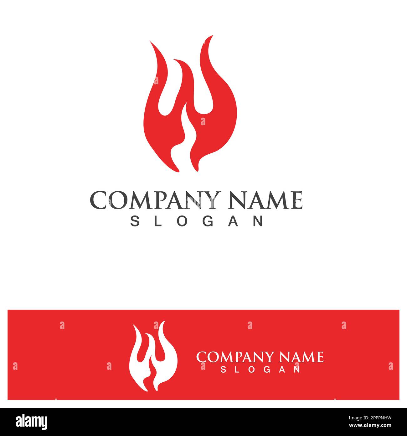 Fire Logo Template  Flame Symbol  Icon Vector Stock Vector