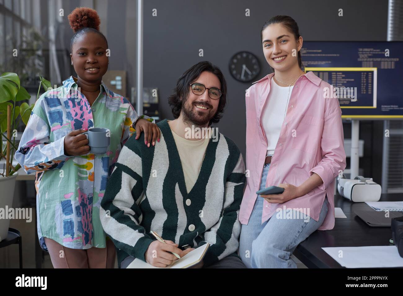 Software Development Team Smiling Cybersecurity team hi-res stock photography and images - Alamy