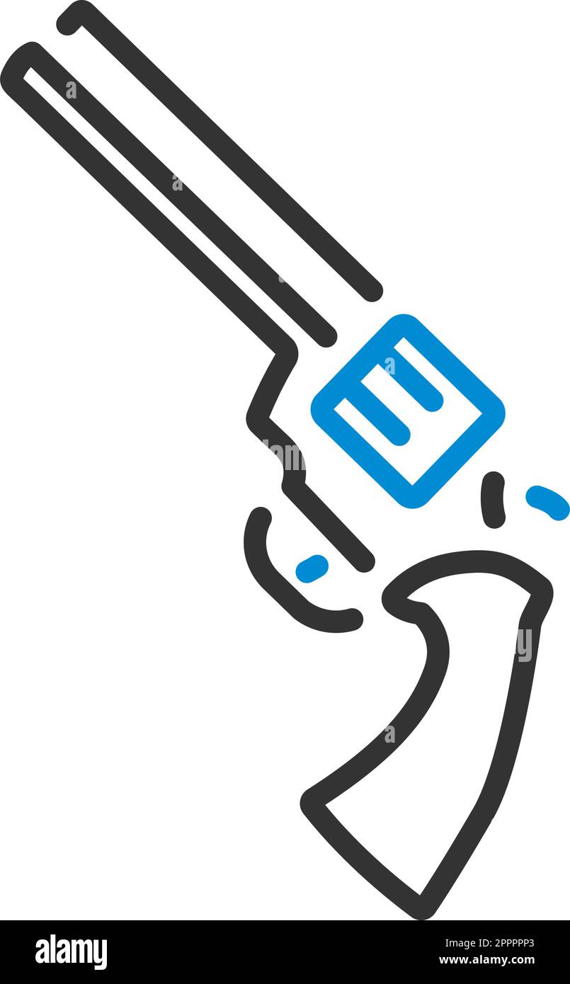 Revolver Gun Icon Stock Vector Image & Art - Alamy