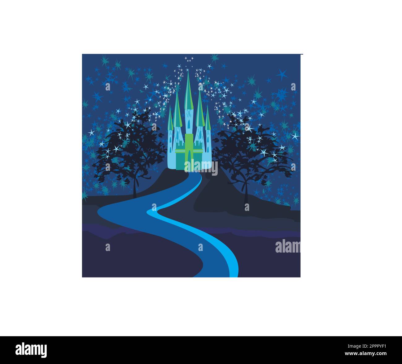 Magic Fairy Tale Princess Castle Stock Vector Image & Art - Alamy