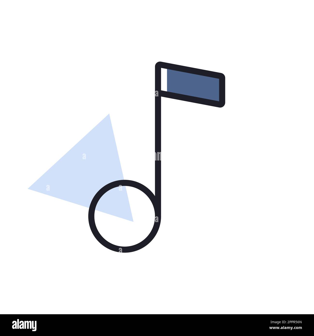 Music note flat isolated vector icon Stock Vector Image & Art - Alamy