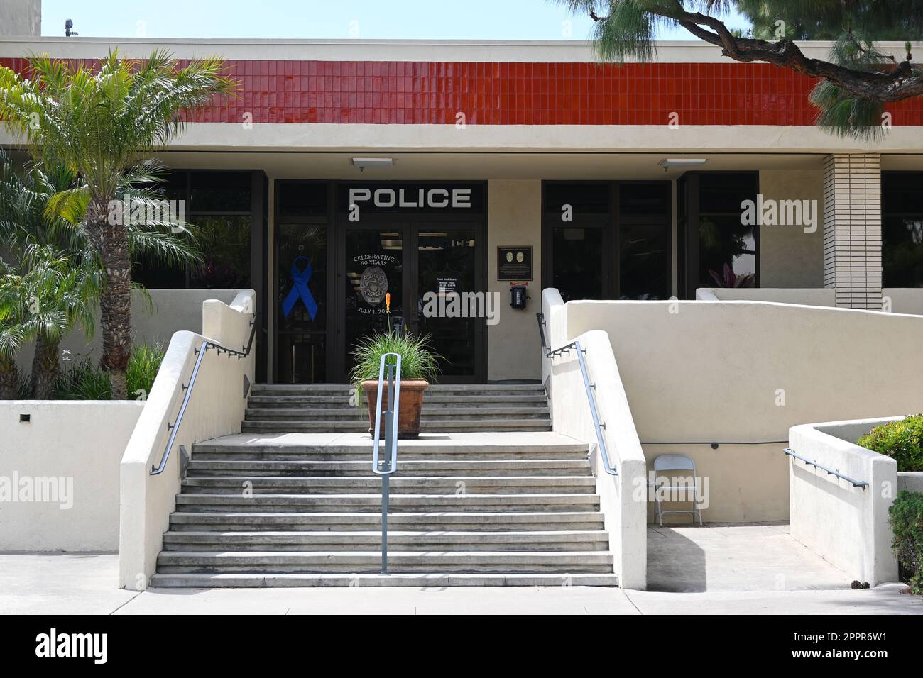 FOUNTAIN VALLEY, CALIFORNIA 18 APR 2023 Police Department in the