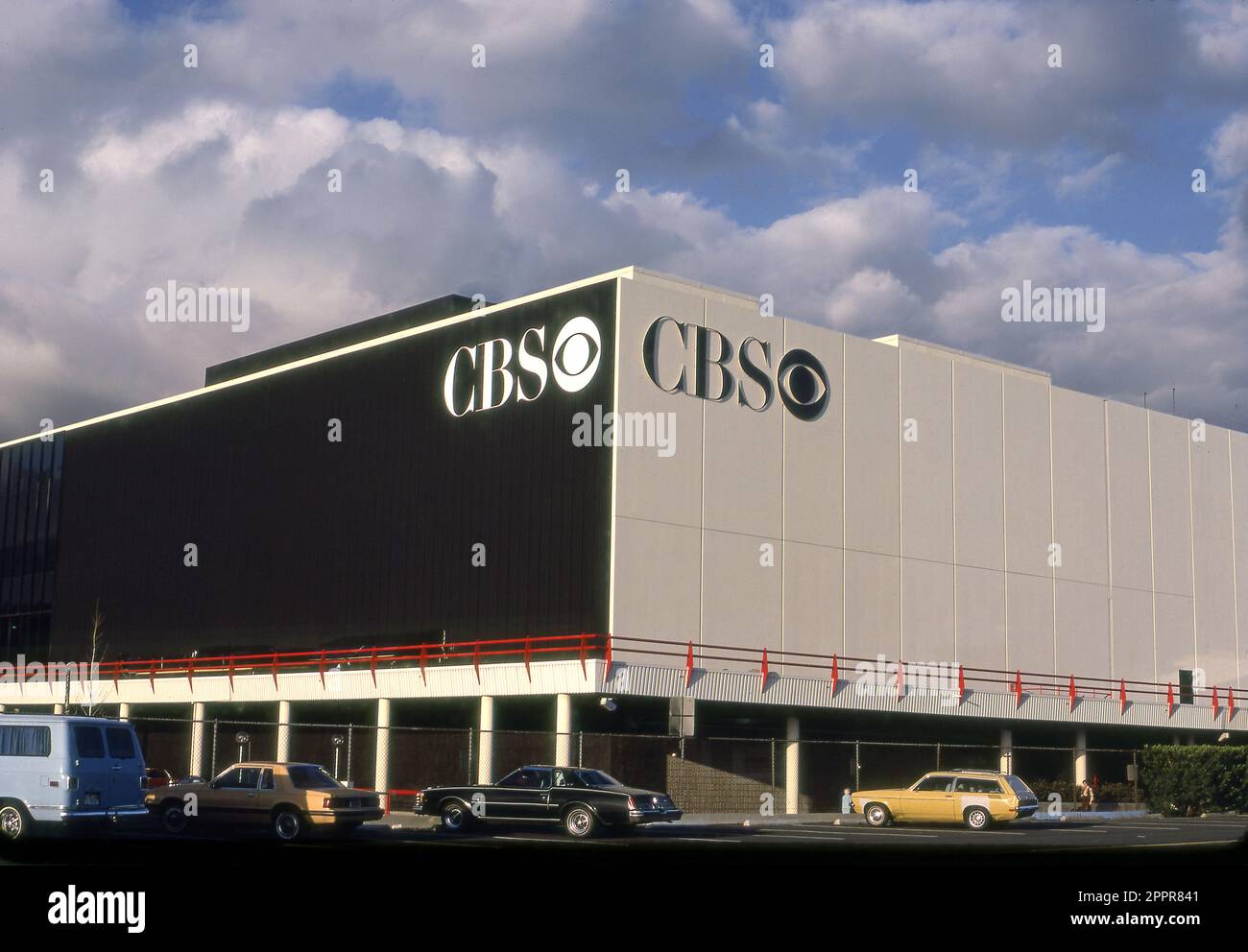 CBS Television City, studios and offices in Los Angeles, CA Stock Photo