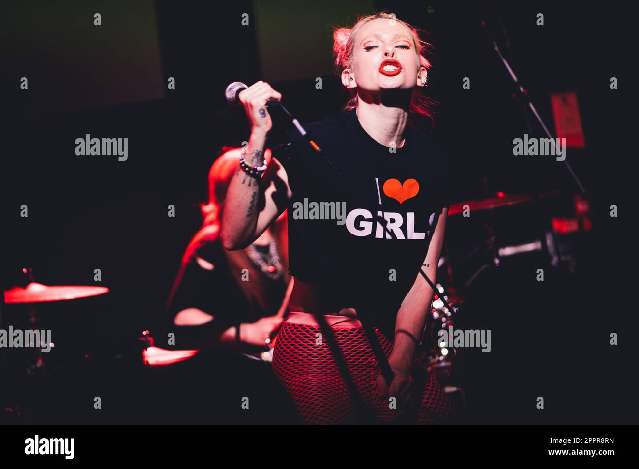 Birmingham, UK. 24th April, 2024. Girli performs at Mama Roux's in ...