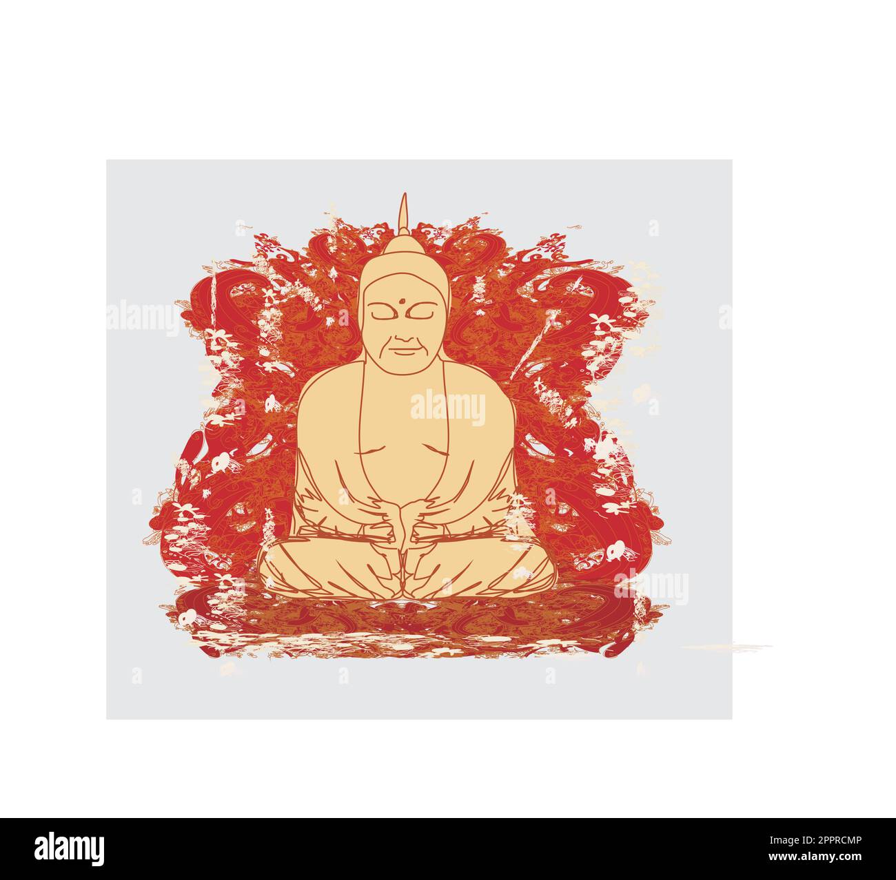 Vector of Chinese Traditional Artistic Buddhism Pattern Stock Vector