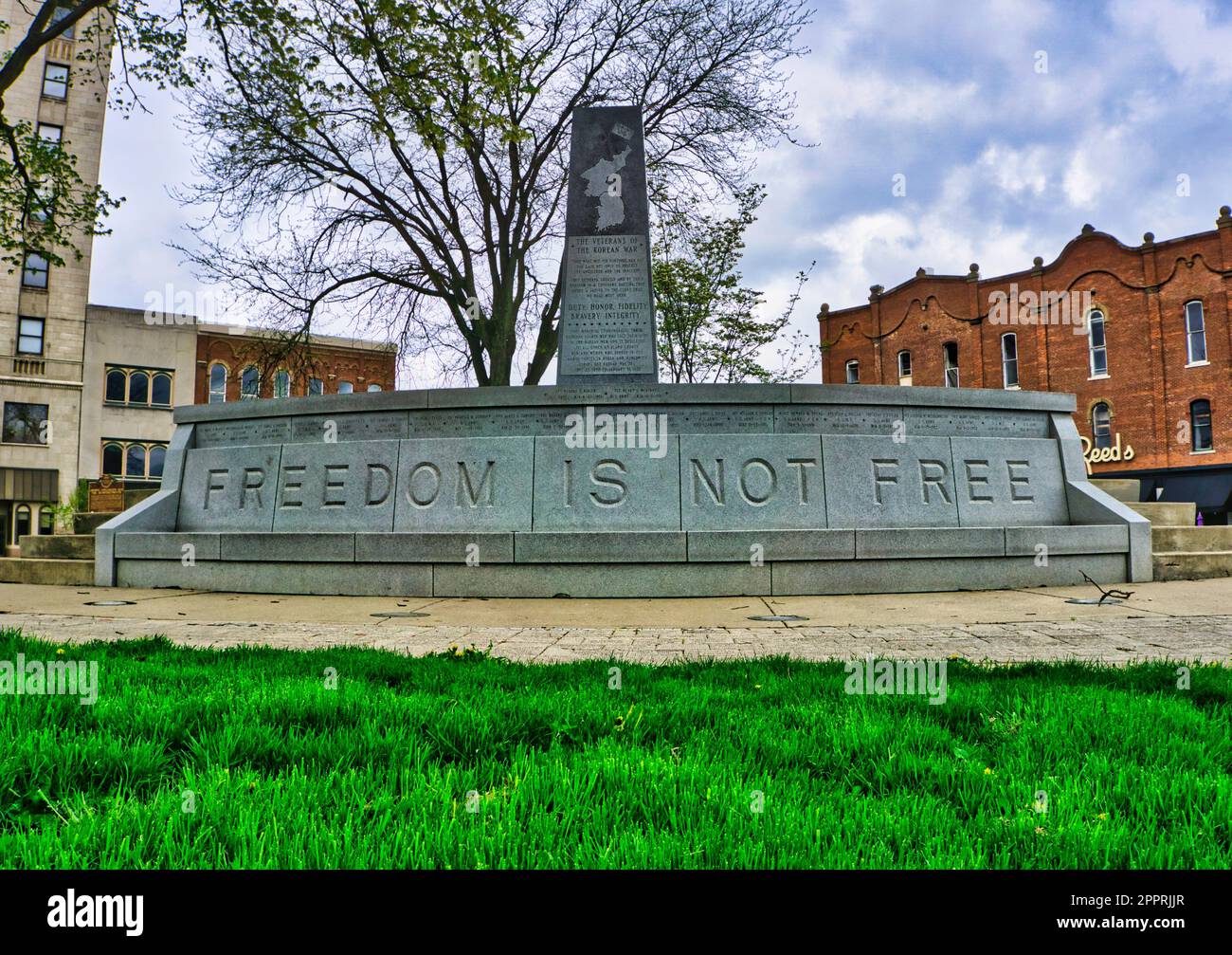 Korean war memorial mansfield oh stock photo alamy