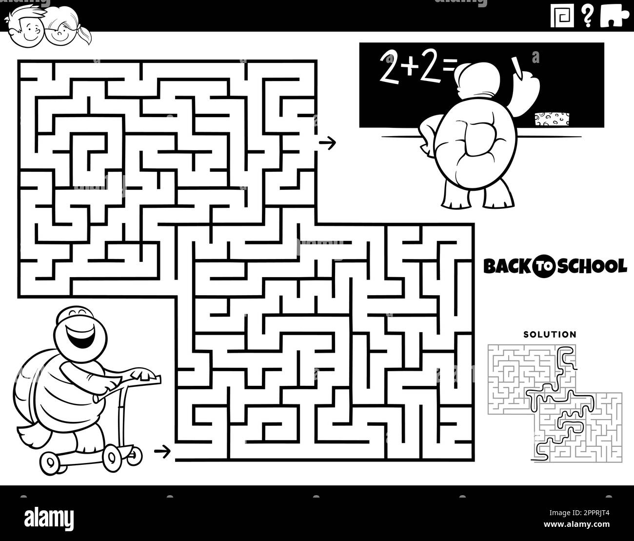 Turtle education Black and White Stock Photos & Images - Alamy