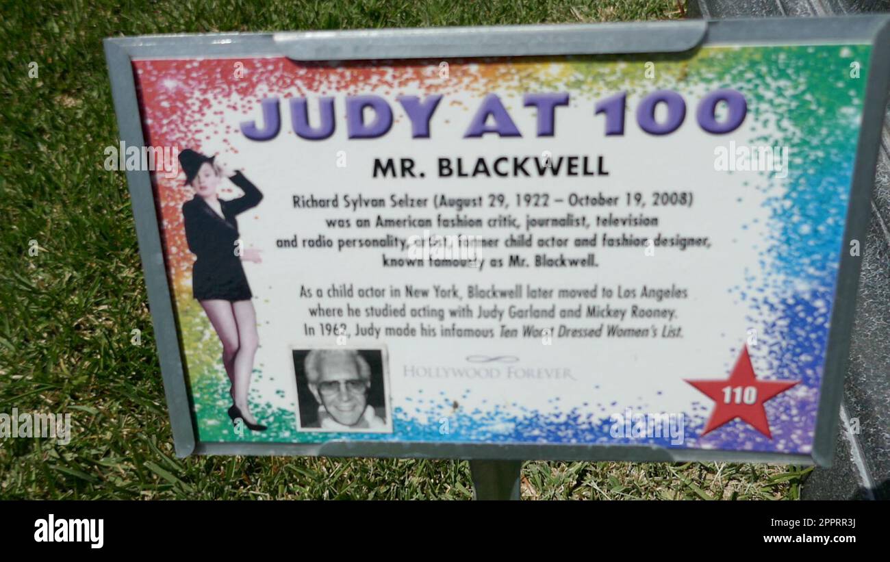 Los Angeles, California, USA 20th April 2023 Judy Garland 100 BD Marker