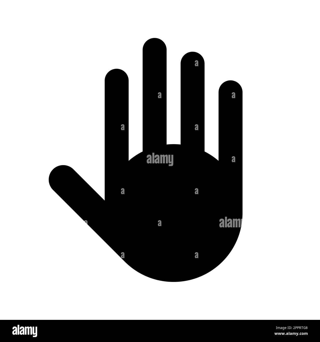 Hand vector icon isolated on white background Stock Vector Image & Art ...