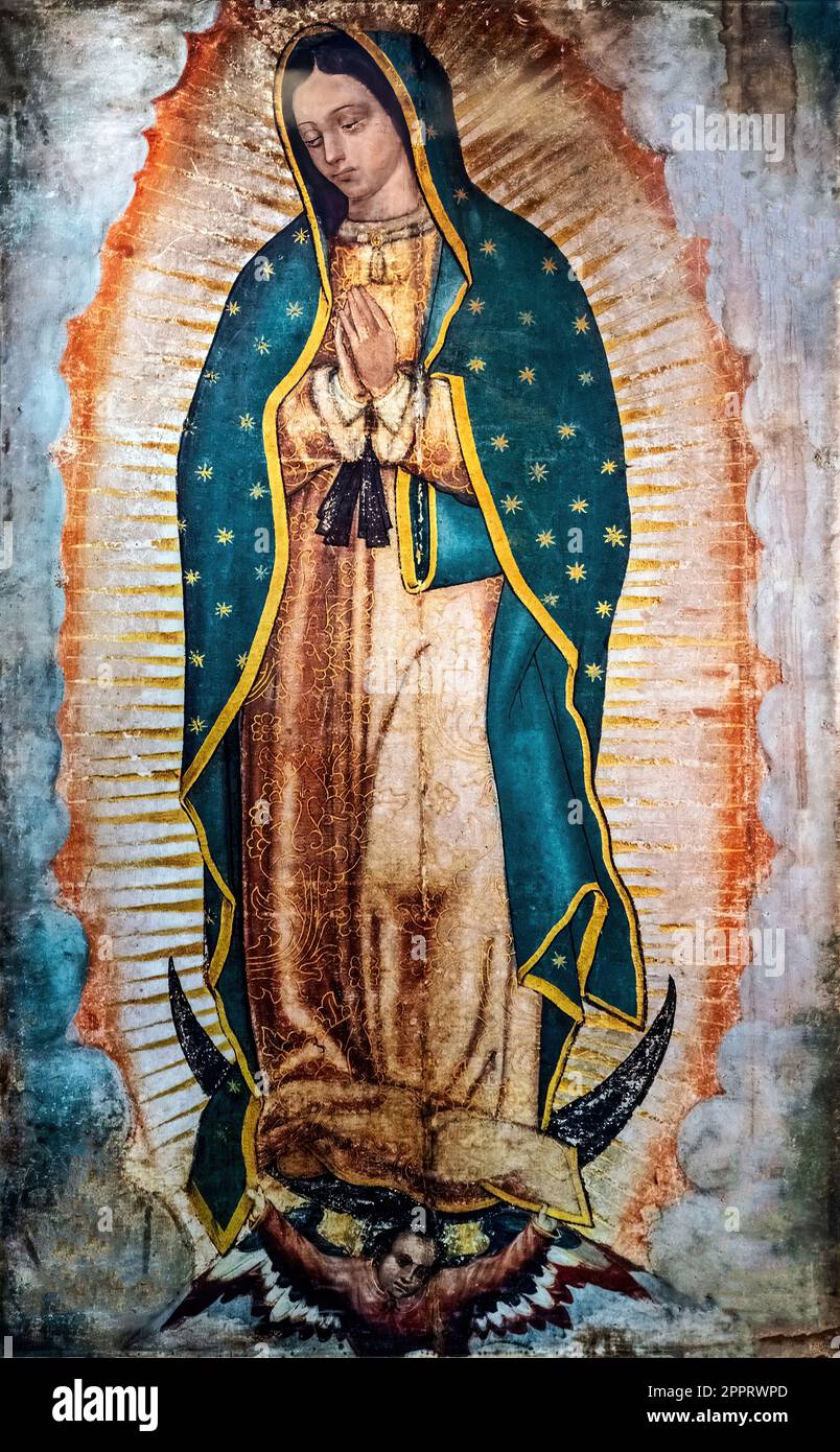 Image of our lady of guadalupe is located in the new basilica, Mexico