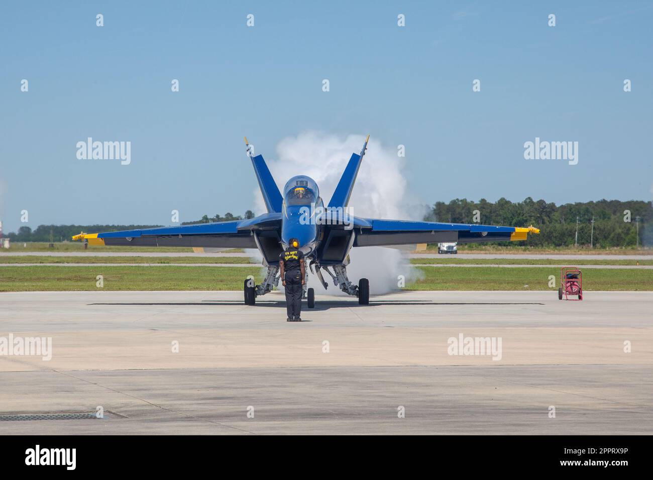 The U.S. Navy Flight Demonstration Squadron, the Blue Angels, perform