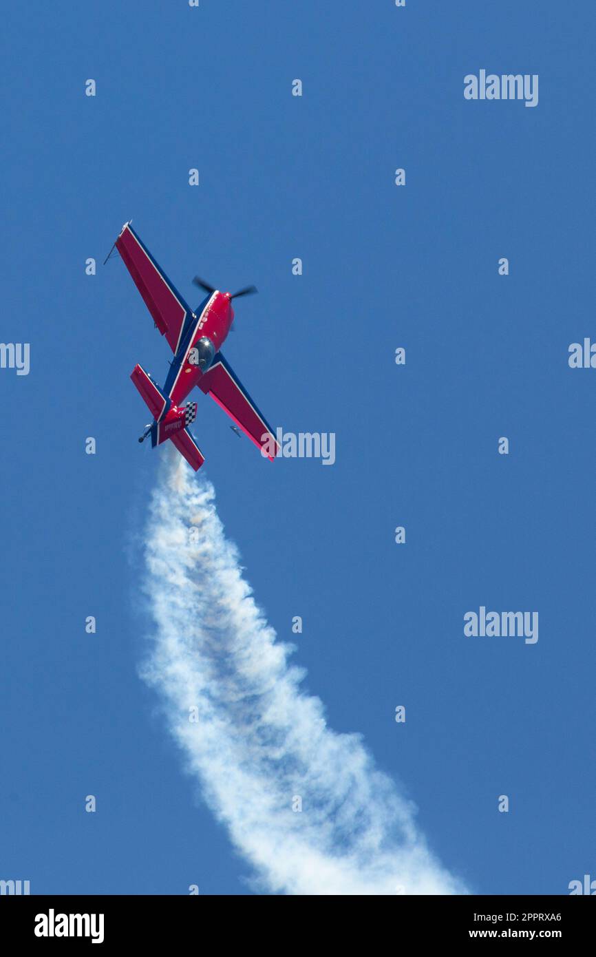 Patty Wagstaff, Extra300S pilot, performs during the 2023 Beaufort