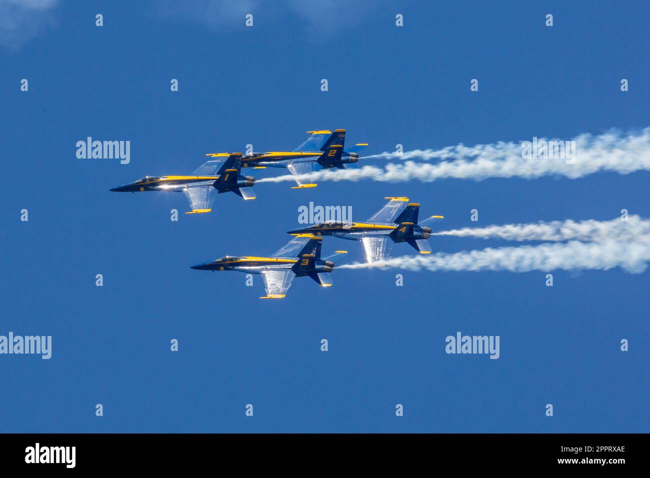 The U.S. Navy Flight Demonstration Team, the Blue Angels perform