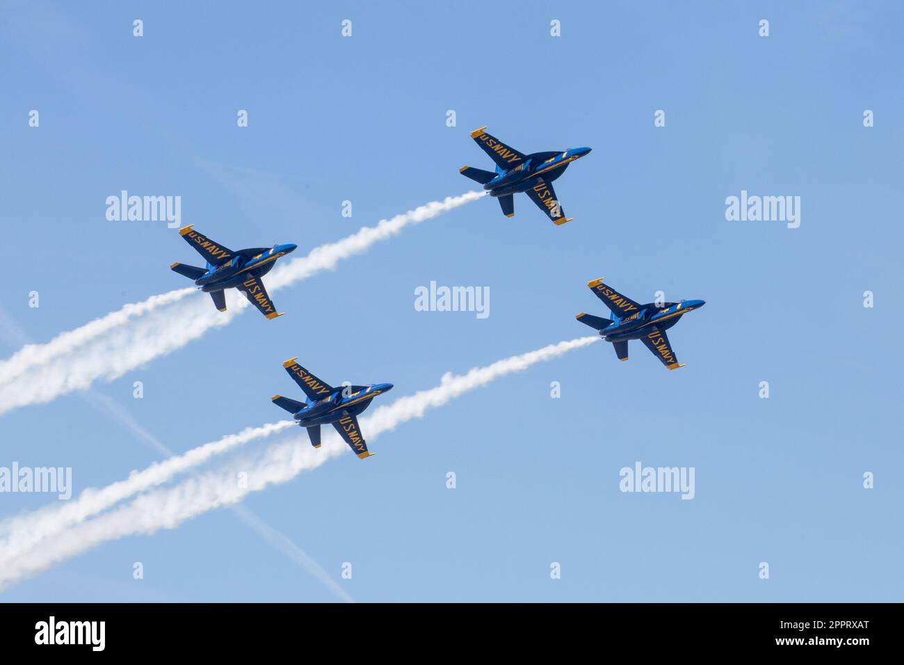 The U.S. Navy Flight Demonstration Team, the Blue Angels perform