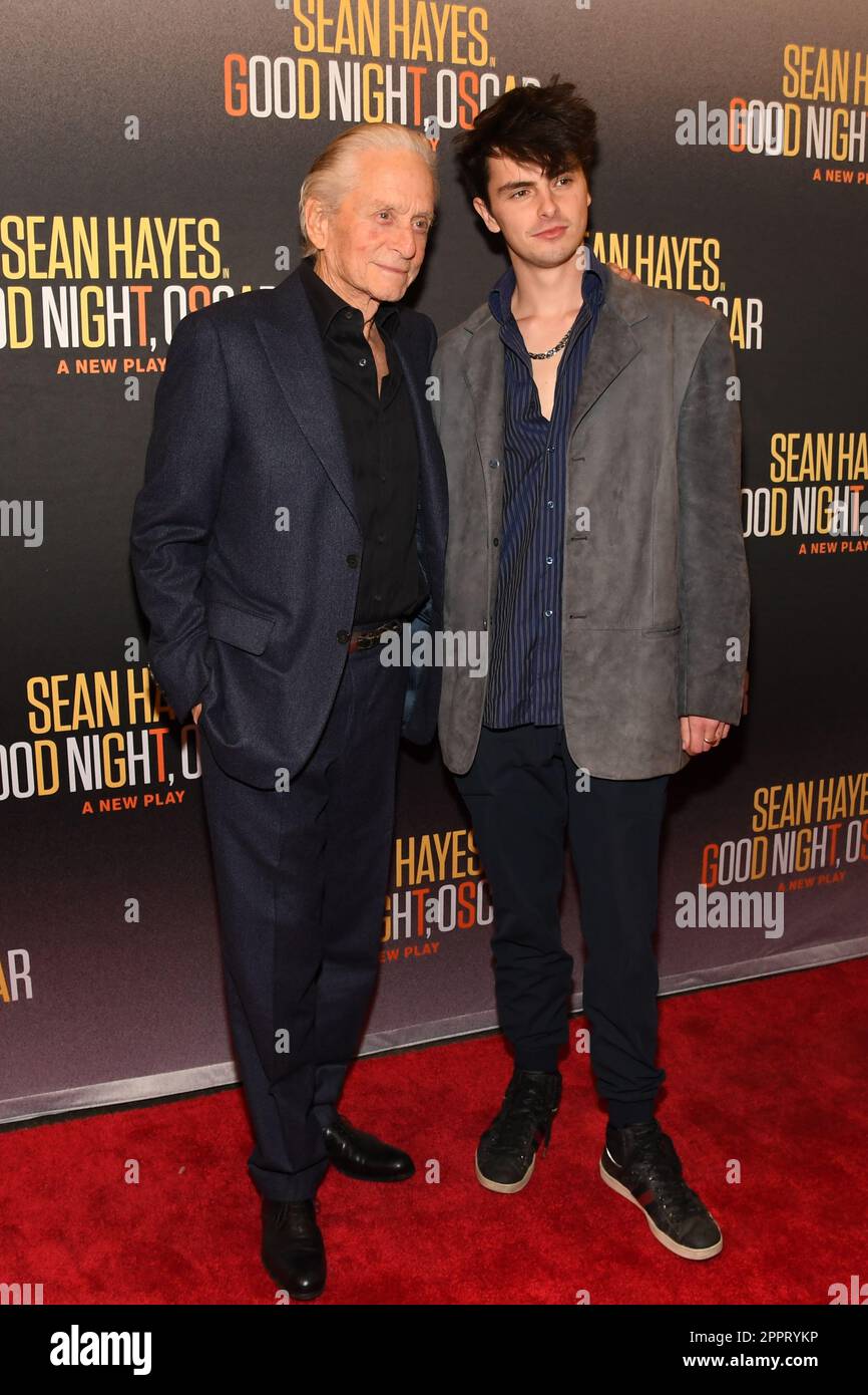 New York, USA. 24th Apr, 2023. Michael Douglas and Dylan Michael