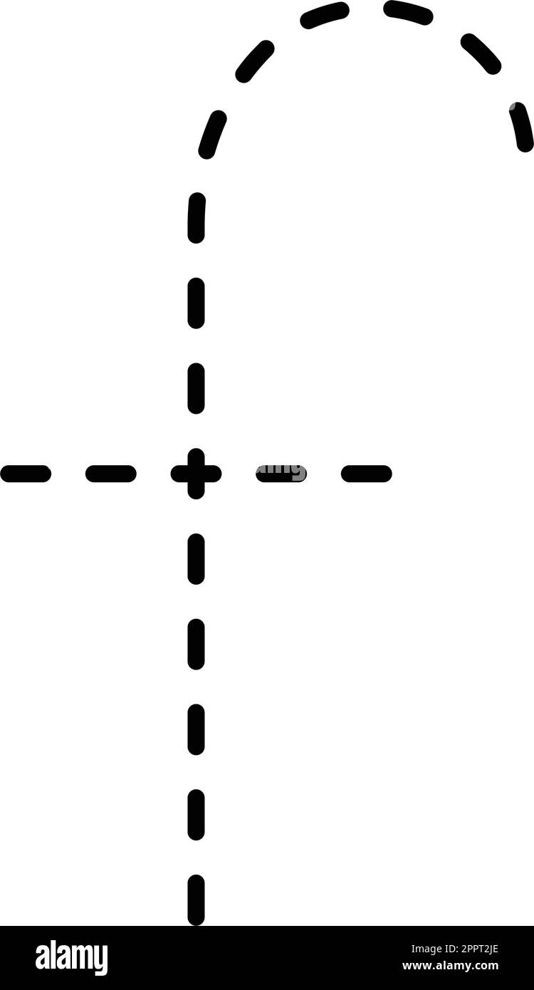 Tracing Alphabet lowercase small letter f prewriting dotted line