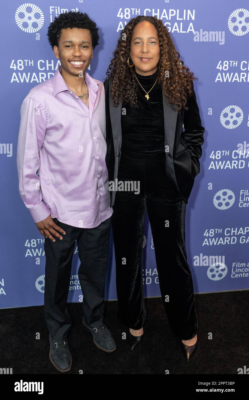 Cassius Bythewood and Gina Prince-Bythewood attend the 48th Chaplin