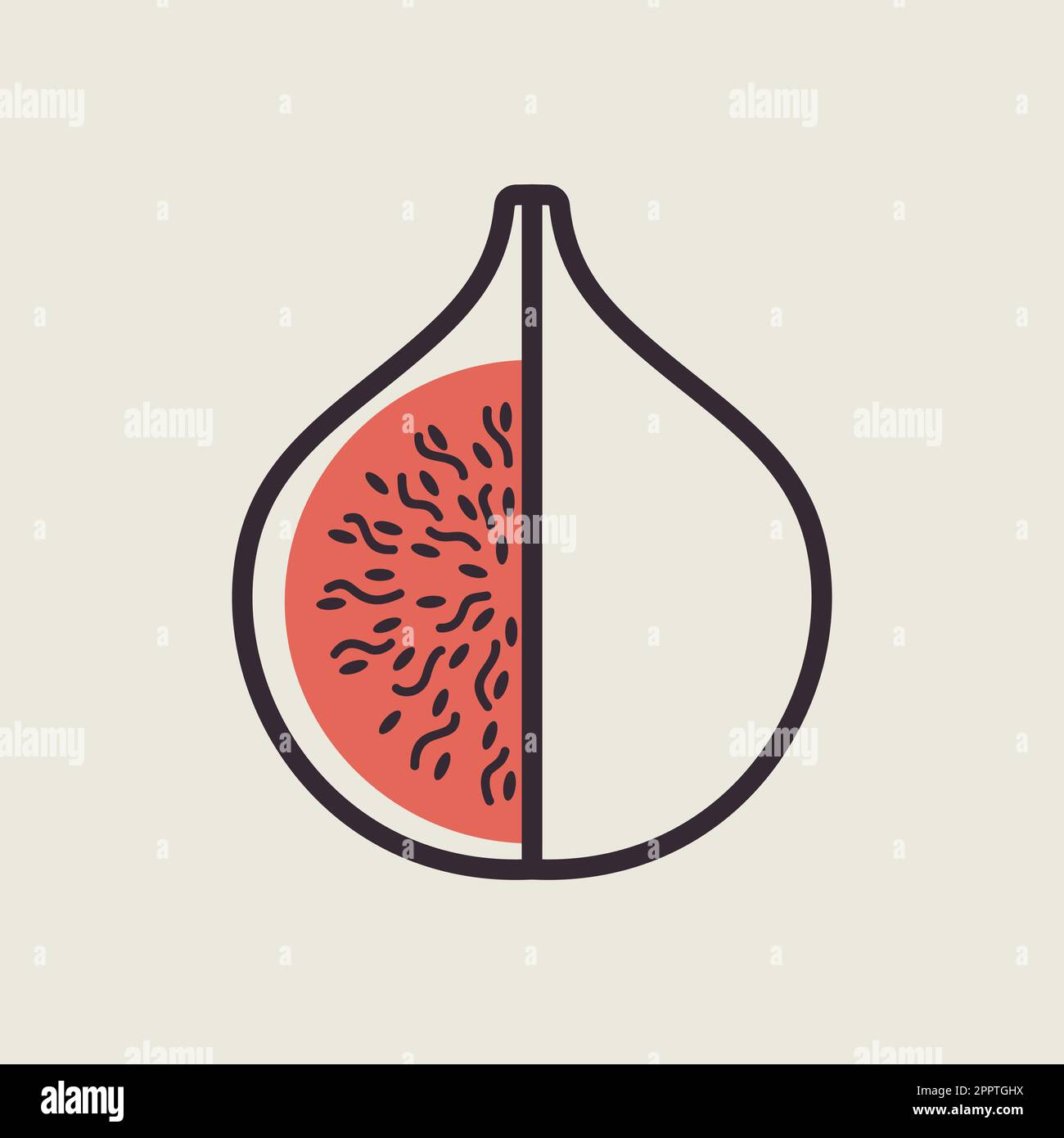 Fig tropical fruit vector icon Stock Vector Image & Art - Alamy