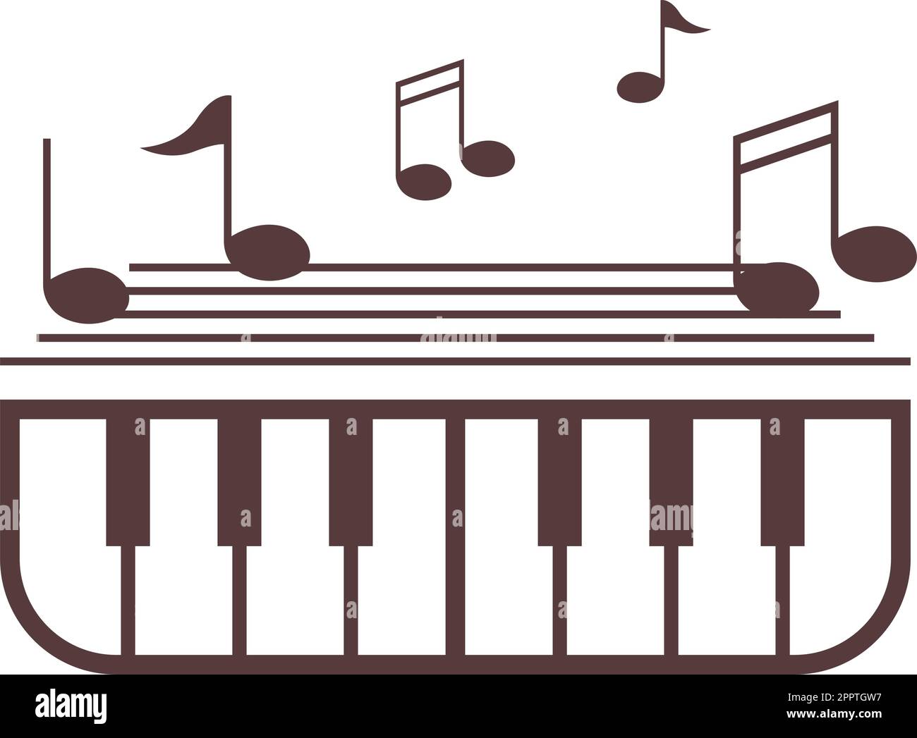 Piano logo icon design Stock Vector Image & Art - Alamy