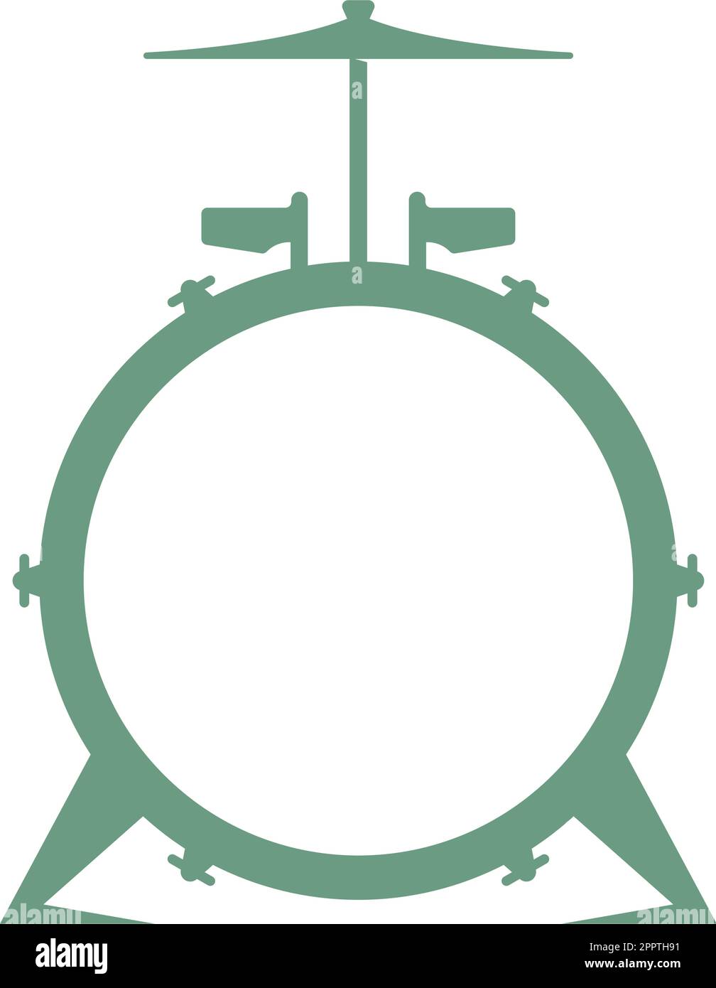Drum flat design icon illustration Stock Vector Image & Art - Alamy