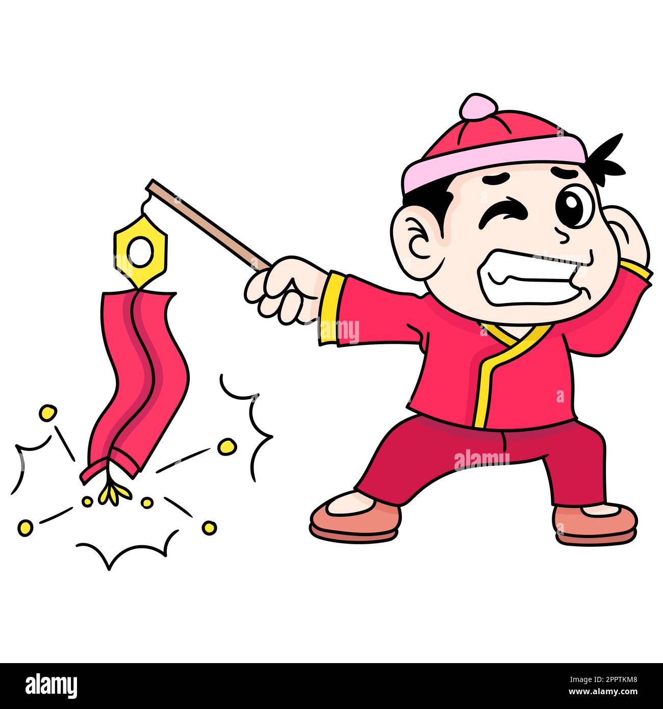 chinese new year firecracker art