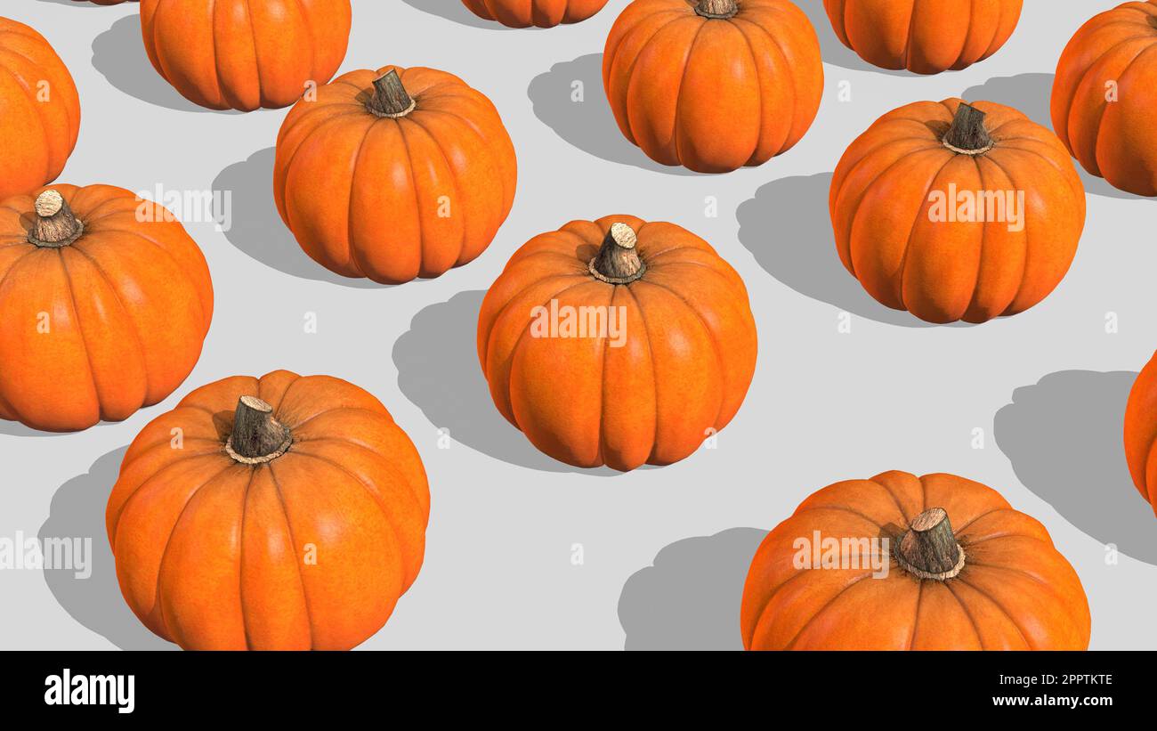 Group of pumpkins in a row Stock Photo - Alamy