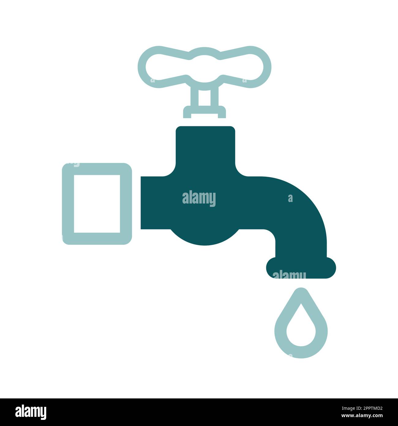 Faucet drop water save Stock Vector Images - Alamy