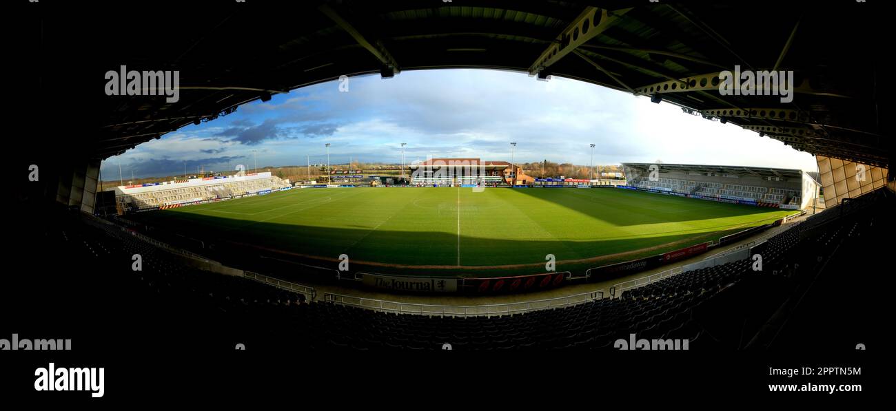 Kingston Park rugby stadium Stock Photo Alamy