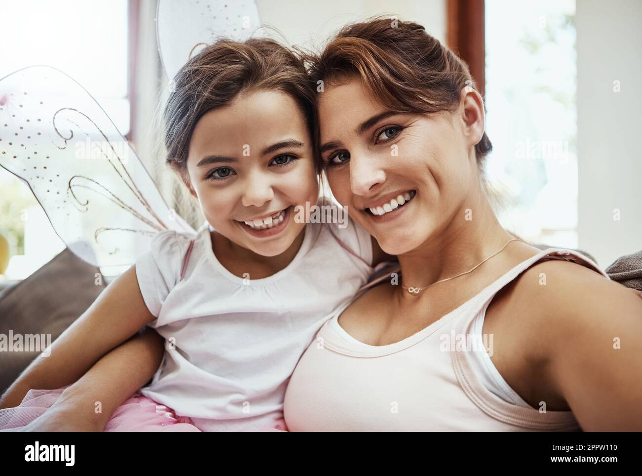 Bright And Blissful Moments Portrait Of A Mother And Her Little 