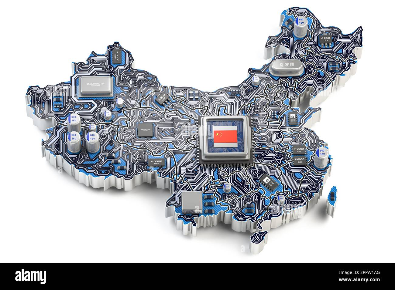 China semiconductor industry, computer chips manufacturing and