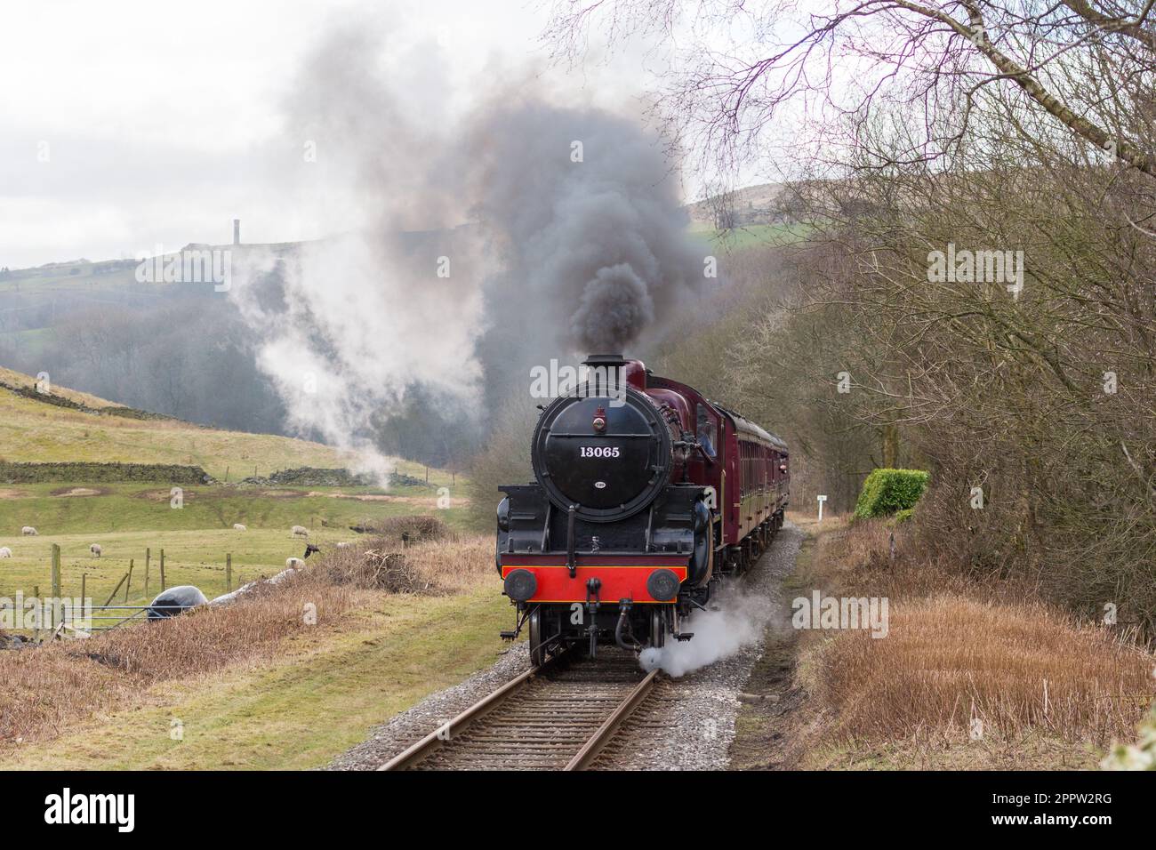 A steam railway gala on the East Lancashire Railway (ELR) Stock Photo
