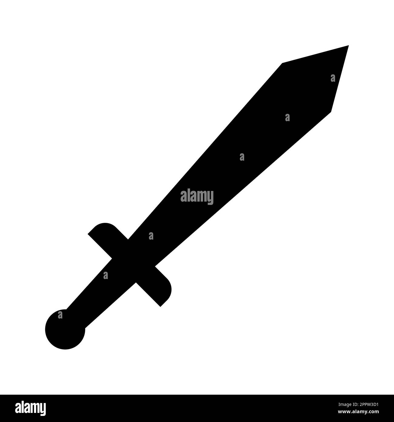 Sword vector icon isolated on white background Stock Vector Image & Art ...