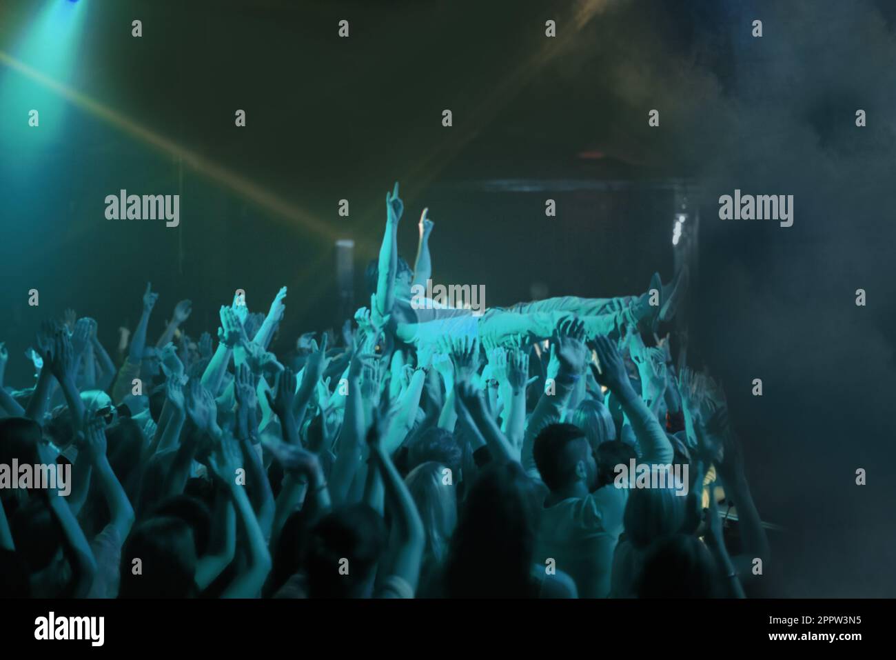 Excited fans at a concert