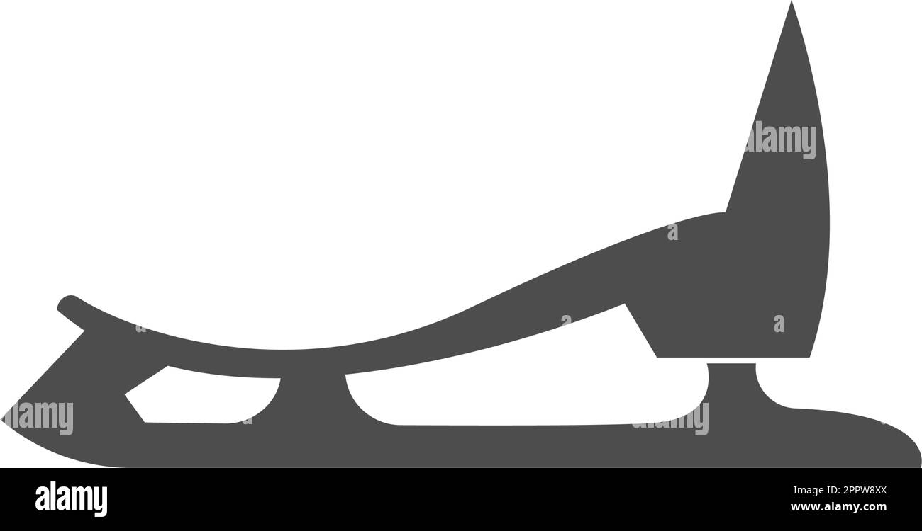 Ice skate shoes icon logo illustration template Stock Vector Image