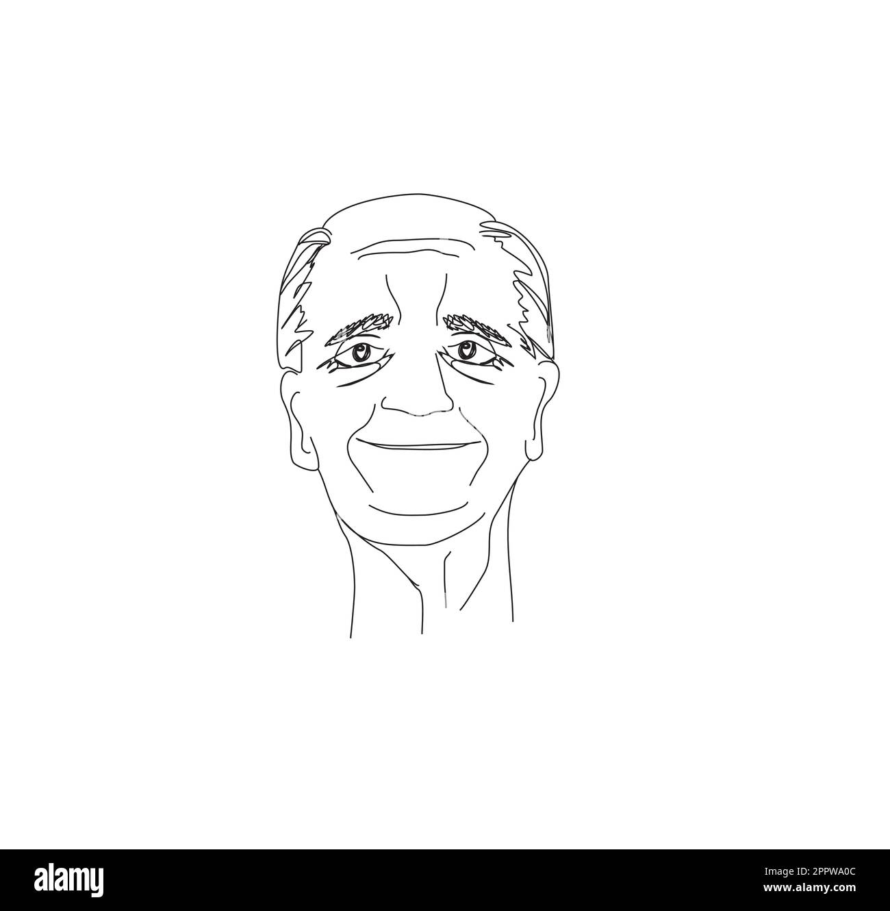 Old man painting portrait Black and White Stock Photos & Images - Alamy