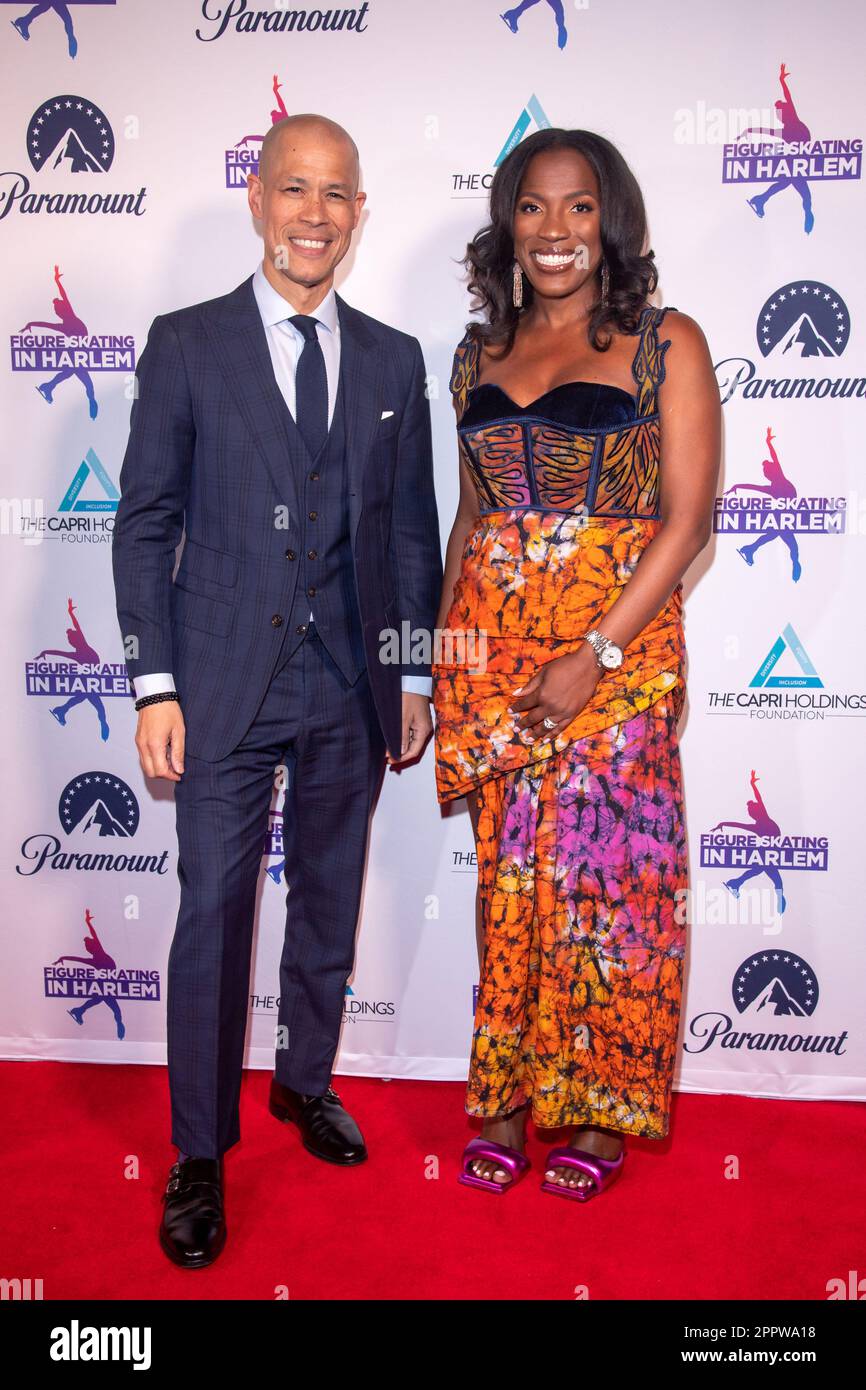 New York, United States. 24th Apr, 2023. Vladimir Duthiers and Crystal ...