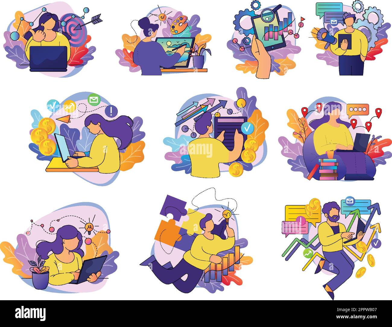 Marketing illustrations hi-res stock photography and images - Alamy